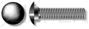 (3000pcs) 10-24X5/8 Carriage Bolts Round Head, Square Neck A307 Steel, Black Oxide