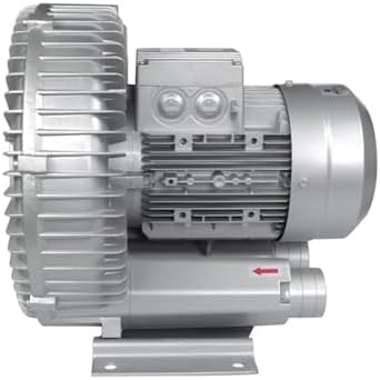 Regenerative Blower 0.5HP/0.74HP/1.49HP 110V Single Phase, Aluminum Alloy High-Pressure Vortex Ring Blower, Industrial Vacuum Pump for Air Blowing(370w/0.5HP)