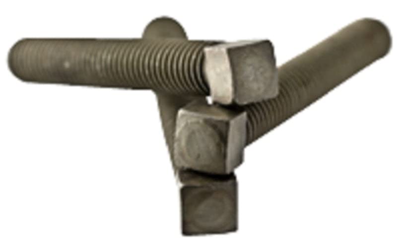 1/2-13 x 2 1/2' Square Head Machine Bolts/Steel/Plain (Quantity: 150 pcs)
