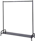 Clothing Rack, Floor Standing Heavy Duty Metal Garment Racks, Clothes Rack Display Stand with Wheels, for Boutique Shops Retail Stores and Home Storage,Black-b-100x40x135cm