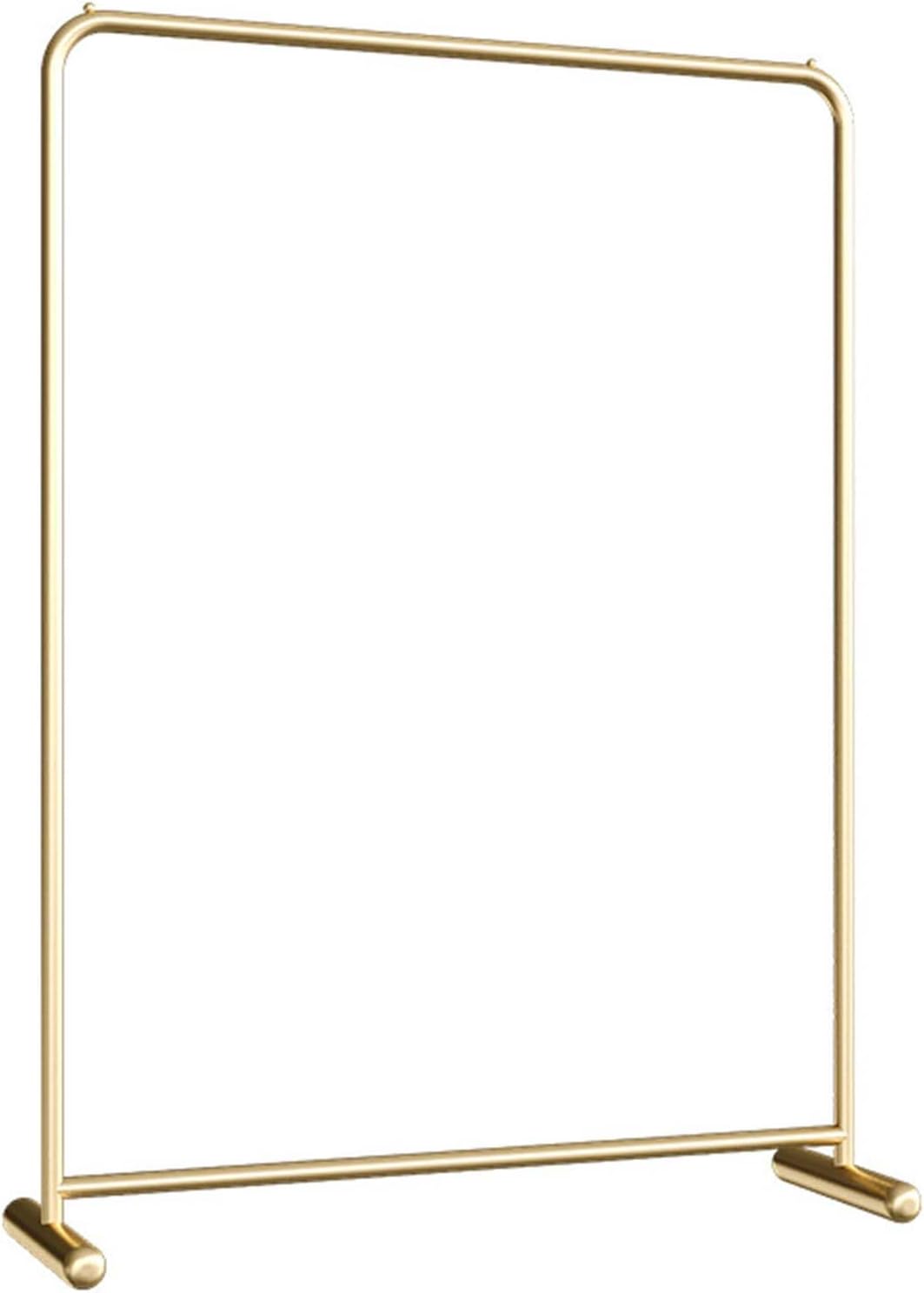 Gold Clothing Rack Industrial Pipe Clothing Rack Retail Clothing Display Stand Garment Rack for Hanging Clothes Clothing Display Stand Clothing Standing Rack for Balcony (Gold 100cm)