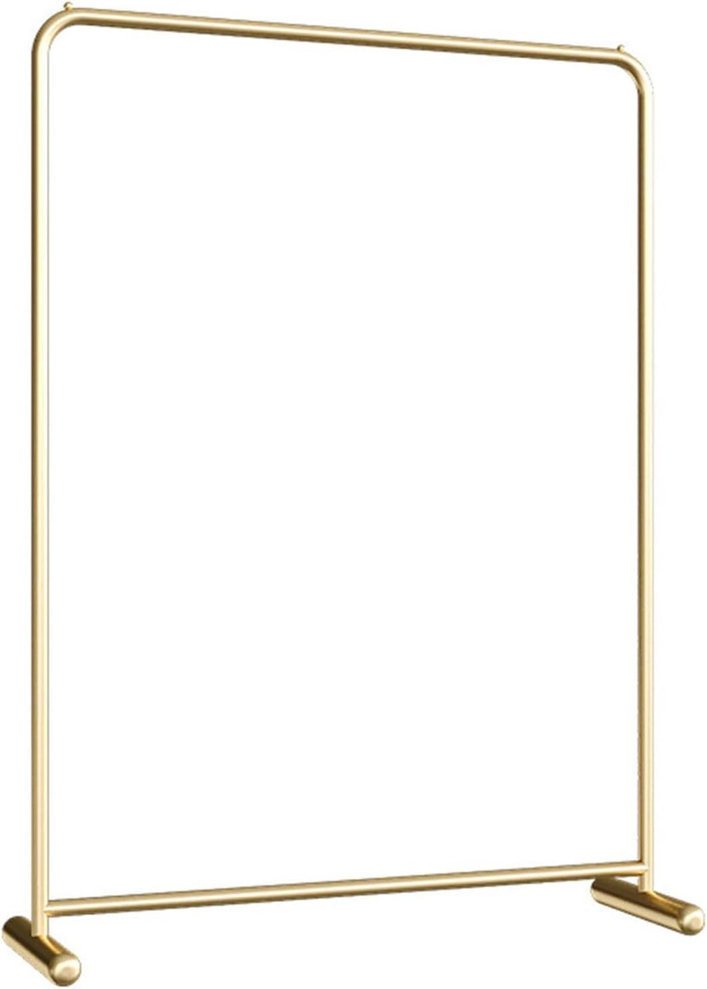 Gold Clothing Rack Industrial Pipe Clothing Rack Retail Clothing Display Stand Garment Rack for Hanging Clothes Clothing Display Stand Clothing Standing Rack for Balcony (Gold 100cm)