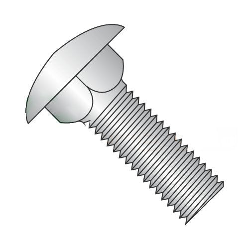 #10-24 X 5/8' Carriage Bolts/Fully Threaded / 18-8 Stainless Steel (Quantity: 1000 pcs)