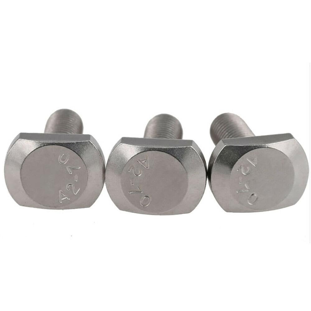 M5 M6 M8 M10 M12 T Bolts T Screw Square Head Screws 304 Stanless Steel GB37 Hammer Head Bolts for T-Slot(16mm,M6(10pcs))