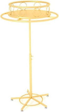 Clothes RackFloor Standing Rotating Clothing Rack for Boutique Display Metal Garment Rack for Hanging Clothes Commercial Grade Clothes Display Stand with Rotating Feature,Gold-60cm
