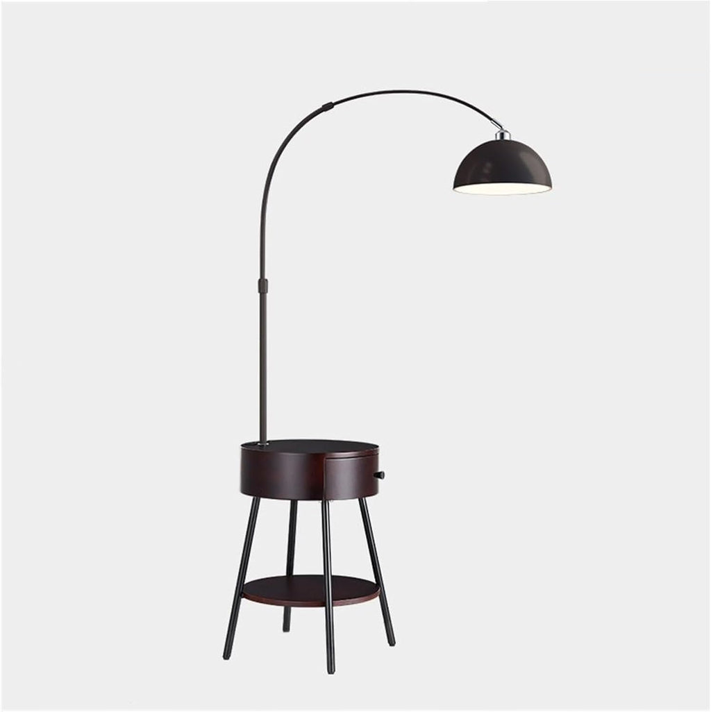 Floor Lamp Set Table and with LED Bulb, Desk Wireless Charger and USB Port, Modern Side Bedroom, Living Room, Office