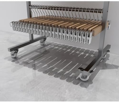 Clothes Rack with Wheels - Multi-Functional 4 Tier Garment Rack for Hanging Clothes and Shoes, Large Capacity for Bedroom, Living Room, and Office