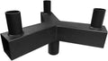 Low Profile Triple Bull Horn with 3 Arms at 120 Degree,Bronze&Powder Coated,Top Tenons Fits with 2 3/8' Slip Fit Mount LED Shoebox Parking Light,Steel Mounting Bracket Accessories