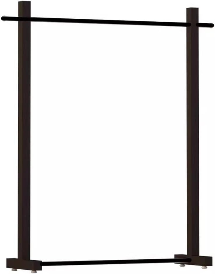 Rygcrud Freestanding Metal Iron Clothing Coat Racks, Heavy Duty Garment Rack - Hanging Clothes Organizer Rail for Display and Storage, Hallway, Entryway(100x40x155cm)