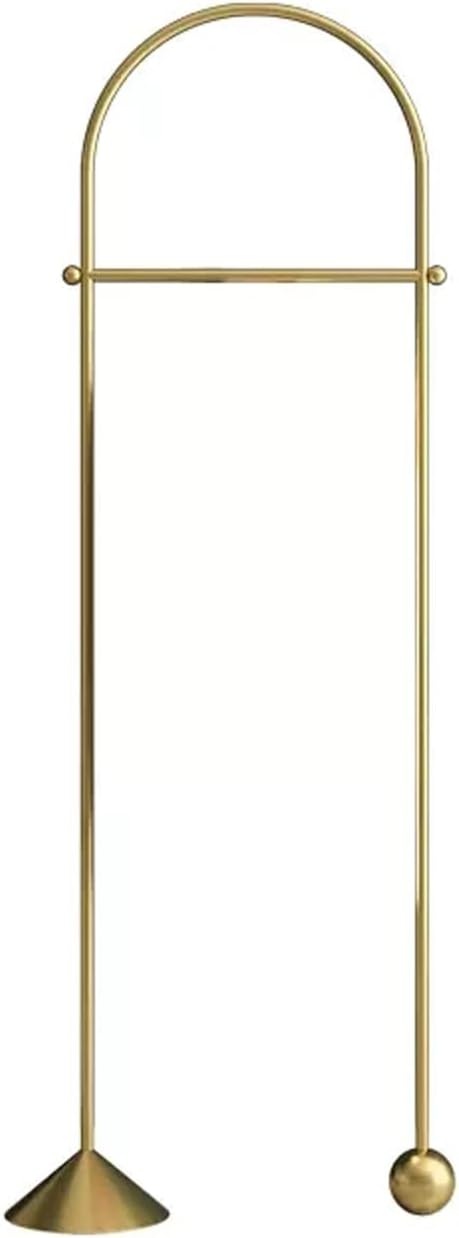 Adjustable Garment Rack Hanging Clothes Rack Flooring Bedroom Hanging Clothes Rack Simple Living Room Coat Rack Home Light Luxury Coat Rack Standing Hanger (Color : Gold)