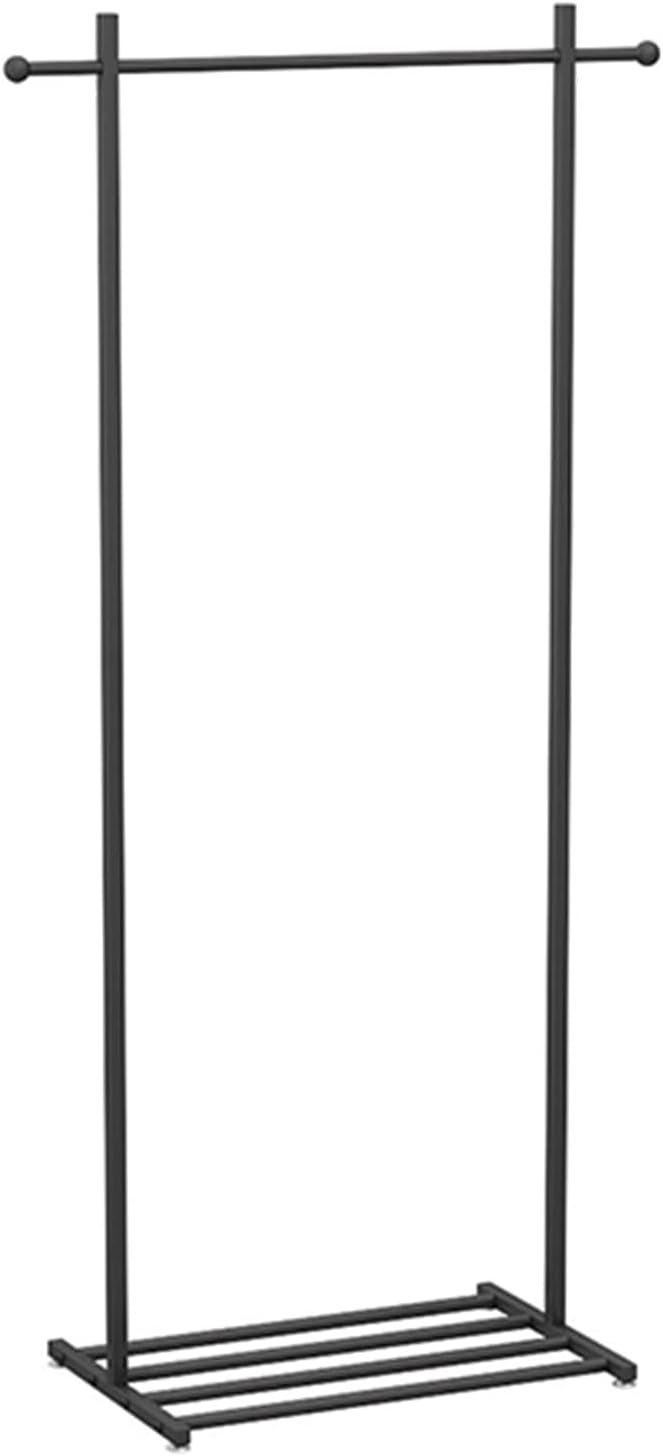 Garment Rack Freestanding Coat Rack with Shoe Rack Small Space Metal Clothing Rack Heavy Duty Garment Rack for Hanging Clothes Bedroom Living Room Clothes Organizer,6(White)