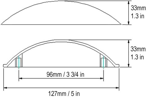 50 Pack Satin Nickel 3 3/4' Inch (96mm) Hole Centers Kitchen Cabinet Drawer Hardware Rope Cup Pulls 8237-96