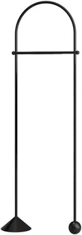 GRFIT Adjustable Garment Rack Hanging Clothes Rack Flooring Bedroom Hanging Clothes Rack Simple Living Room Coat Rack Home Light Luxury Coat Rack Standing Hanger (Color : Black)