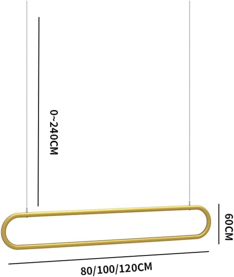 Garment Display Rack, Metal Chain Clothing Hanging Racks Heavy Duty Detachable Garment Rack Hanging Clothes Organizer Rail for Display and Storage, (Color : Gold, Size : 80x60cm)