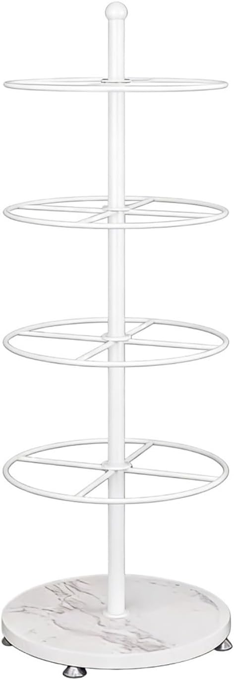 Clothing Rack Hanging socks display rack, underwear shelf, product hooks, scarves, accessories store, stall, rotating floor Bedroom(White)