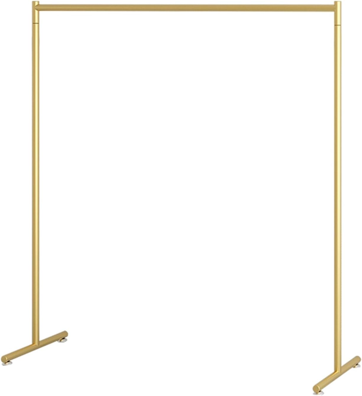 Metal Clothes Rail with Top Bar, Clothing Garment Rack for Hanging Clothes, Clothes Organizer for Bedroom, Laundry Room, Stable Feet, Load Capacity 176lbs (Color : Gold, Size : 80x40x150cm)