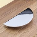 Southst 64mm Modern Mirror Face Handle Silver Drawer Cabinet Pull Knob 2.5' Chrome Half Round Furniture Decoration Handle Knob