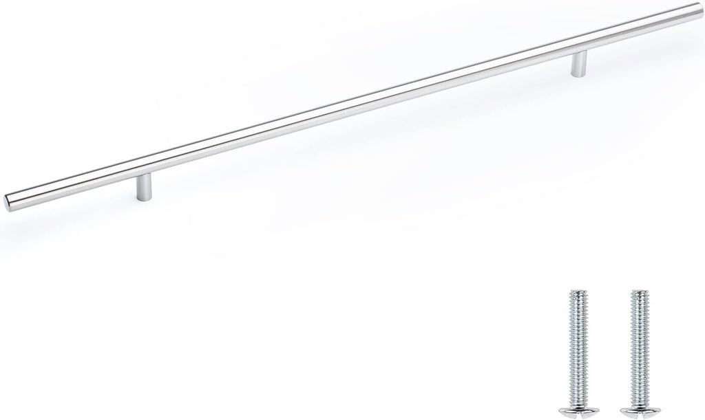 Pandora Solid Stainless Steel Bar Pull Handle for Drawer Kitchen Cabinet Hardware 22-inch T Pull - 25 Pack
