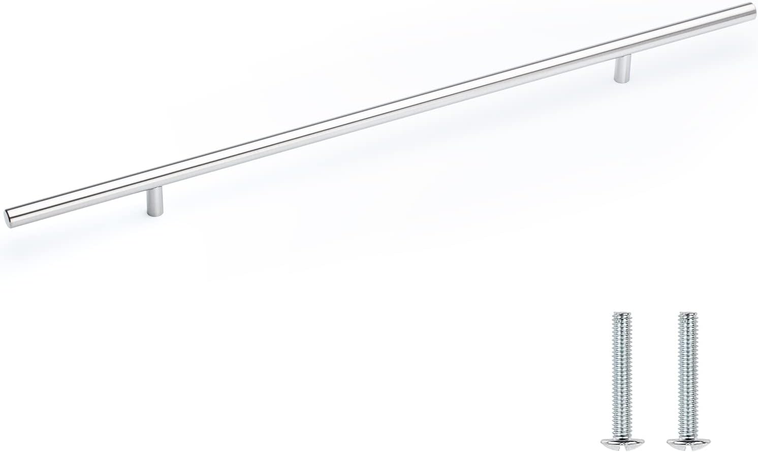 Pandora Solid Stainless Steel Bar Pull Handle for Drawer Kitchen Cabinet Hardware 22-inch T Pull - 25 Pack