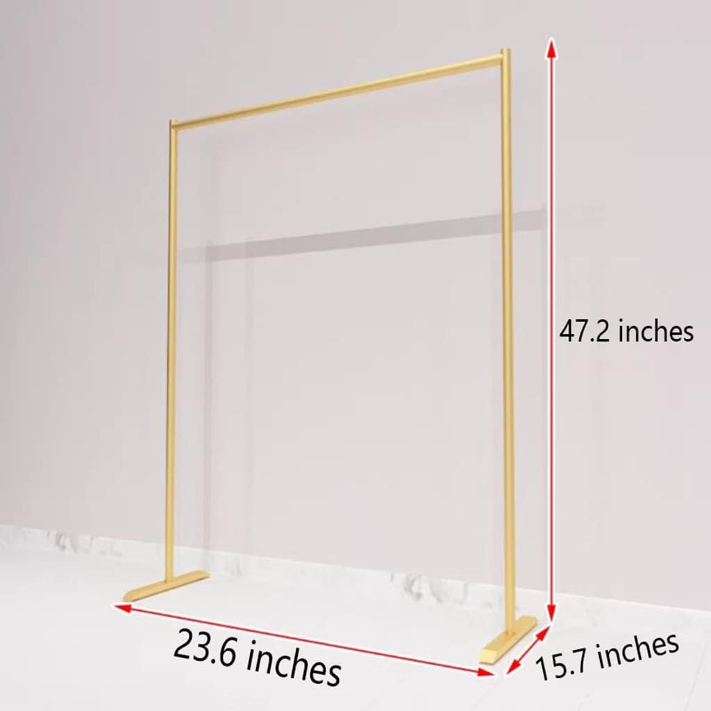 Heavy Duty Rolling Garment Rack,Hanging Clothes Organizer Rail for Display and Storage,23.6x15.7x47.2Inches Standard Clothing Garment Rack- Gold (A)