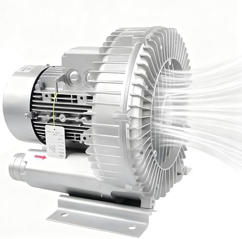 Regenerative Blower, 120W-1500W Industrial Vacuum Pump, Vortex Air Pump 0.16HP - 2.04HP for Air Blowing or Suction