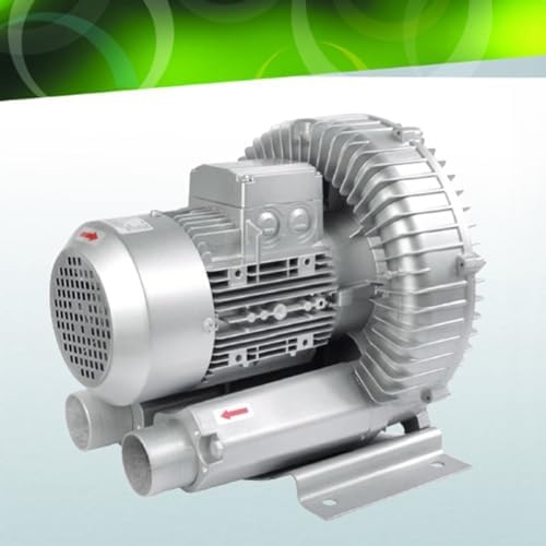Regenerative Blower, High-Pressure Industrial Vacuum Pump, Sewage Aeration Vortex Blower, Single Phase, Low Noise, 110V, 350W, 0.47HP