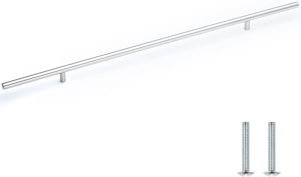 Pandora Solid Stainless Steel Bar Pull Handle for Drawer Kitchen Cabinet Hardware 24-inch T Pull - 25 Pack