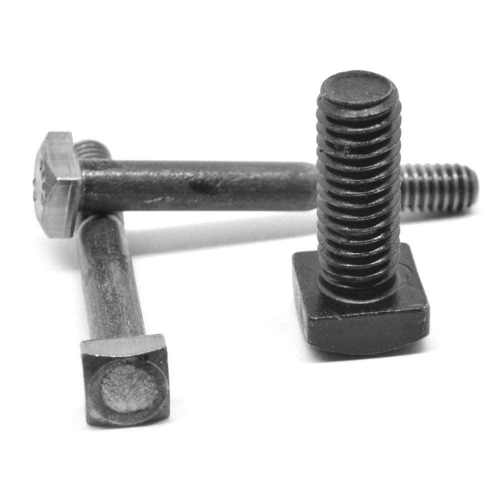 1/2'-13 x 4 1/2' (PT) Coarse Thread A307 Grade A Square Head Machine Bolt Low Carbon Steel Plain Finish Pk 150