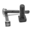 5/8'-11 x 1 1/2' (FT) Coarse Thread A307 Grade A Square Head Machine Bolt Low Carbon Steel Plain Finish Pk 50