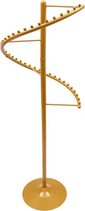 Gold Clothing Rack, 38-Ball 360° Rotating Heavy Duty Iron Freestanding Garment Rack with Dividing Bars