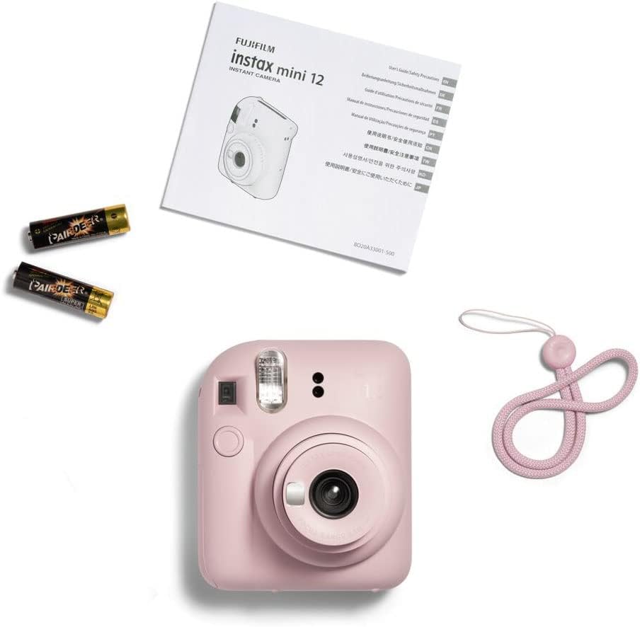 Fujifilm Instax Mini 12 Instant Camera with 40 Shot Film Pack - Blossom Pink