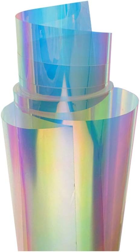 HOHOFILM Chill Window Film Chameleon Color Rainbow Effect Window Glass Tint Self Adhesive Decorative Tint for Residential & Buildings Glass 54' X98FT roll