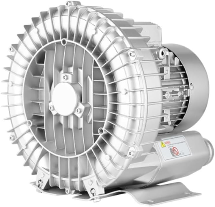 0.16HP Regenerative Blower, Ring Blower 110V 50Hz Single Phase, High-Pressure Vortex Ring Blower, Industrial Vacuum Pump for Air Blowing Or Suction(750W/1.01HP)
