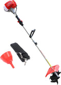 Gas Powered Cultivator Tiller, 2 Stroke 1.7HP 43CC Small Garden Tiller Gas Cultivator, 6500RPM Air-Cooled Front Tine Gasoline Rototiller with 9.84in Tilling Width & 3.54in Tilling Depth