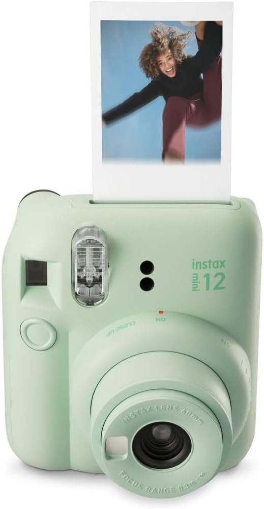 Fujifilm Instax Mini 12 Instant Camera with 20 Shot Film Pack - Mint Green