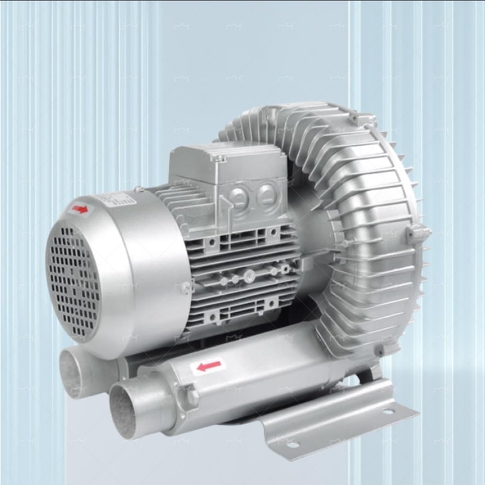 Regenerative Blower for Aquaculture, 110v High Pressure Vortex Ring Blower, 0.33HP 0.47HP 0.5HP 0.74HP 1.01HP 1.49HP for Air Blowing Or Suction Aquarium Fish Pond