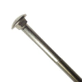 5/8-11 x 14 Carriage Bolts, Round Head, Square Neck, Stainless Steel 18-8, Partial Thread, Plain Finish, Flat Point, Quantity 5