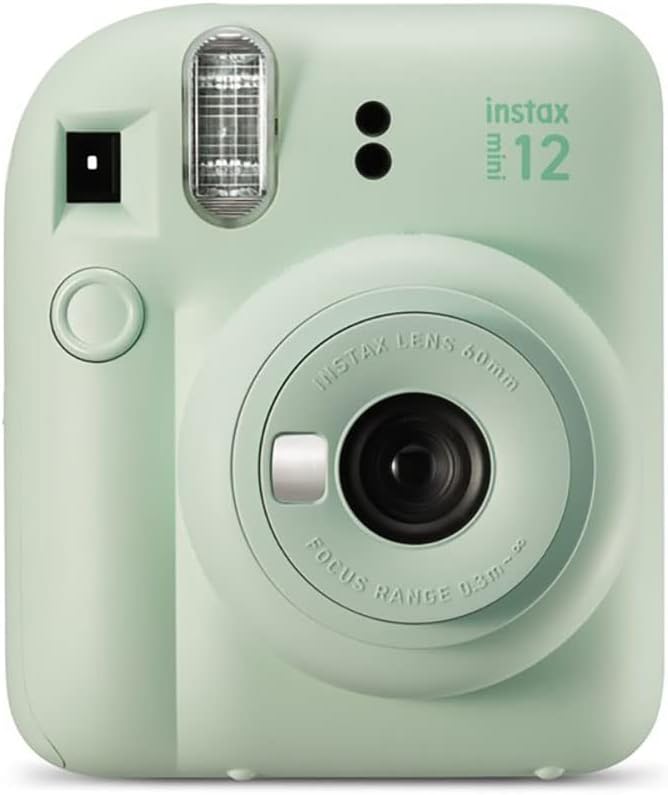 Fujifilm Instax Mini 12 Instant Camera with 20 Shot Film Pack - Mint Green