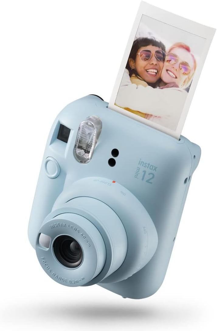 Fujifilm Instax Mini 12 Instant Camera with 40 Shot Film Pack - Pastel Blue