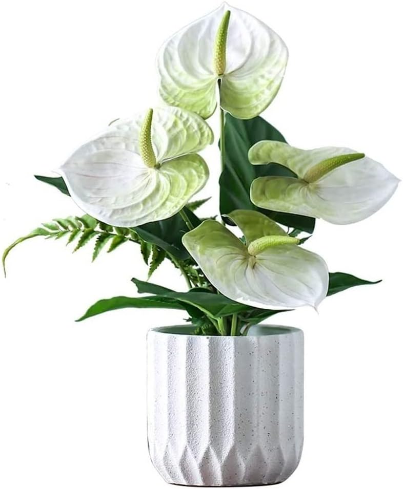 Fake Flowers Fake Flower Artificial Flower Vase Set Home Decoration Living Room Ornamental Fake Flower Dry Bouquet Decor Home Decor(A)