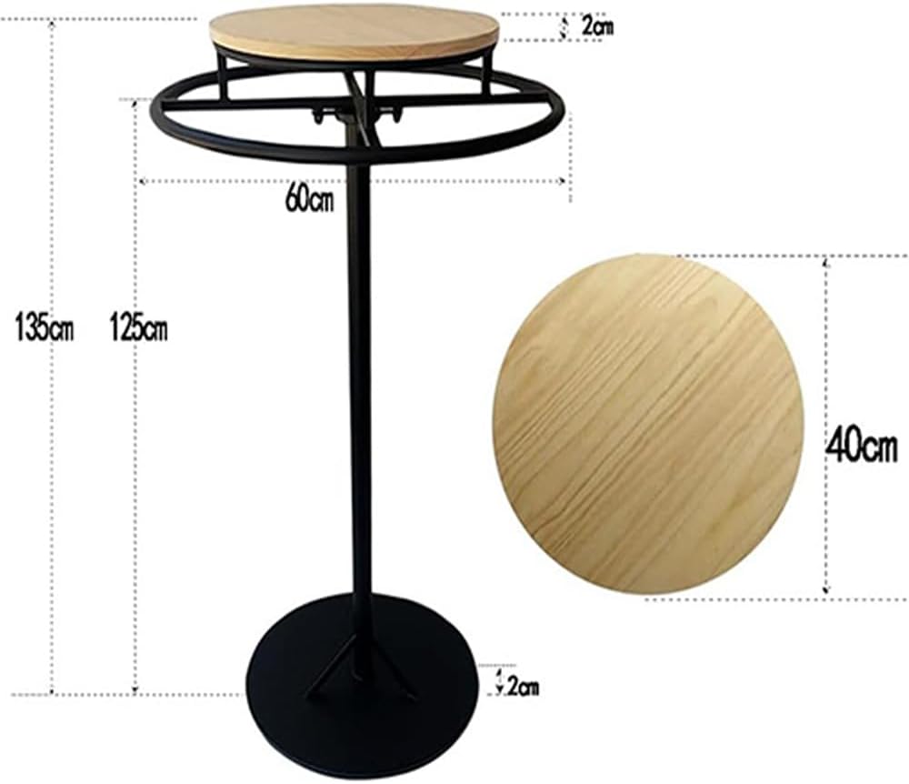 Rotatable Round Clothing Rack, Metal Freestanding Garment Rack with Shelves, Portable Clothing Display Rack, Heavy Duty Clothes Racks for Hanging Clothes