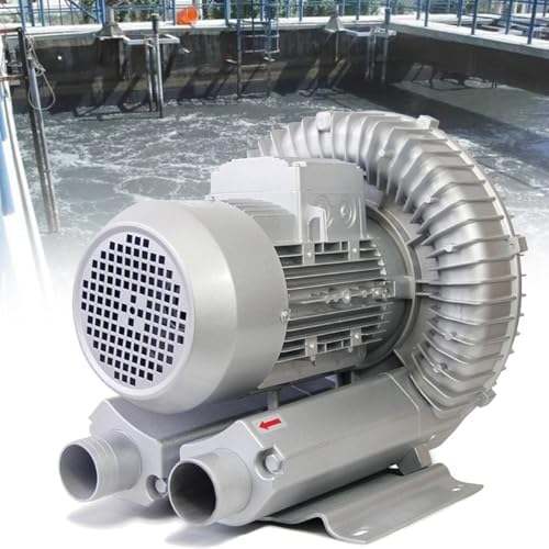 Regenerative Blower,Single Phase High-Pressure Vortex Ring Blower, Industrial Vacuum Pump for Air Blowing Or Suction，750W/1.01HP