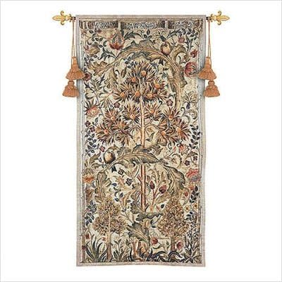 Summer Quince - Arts and Crafts - William Morris - Cotton Woven Tapestry Wall Art Hanging - USA (68x35)