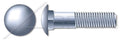 (400 pcs) M8-1.25 X 20mm, DIN 603 / ISO 8677, Metric, Carriage Bolts, Round Head, Square Neck, Class 4.6 Steel, Zinc