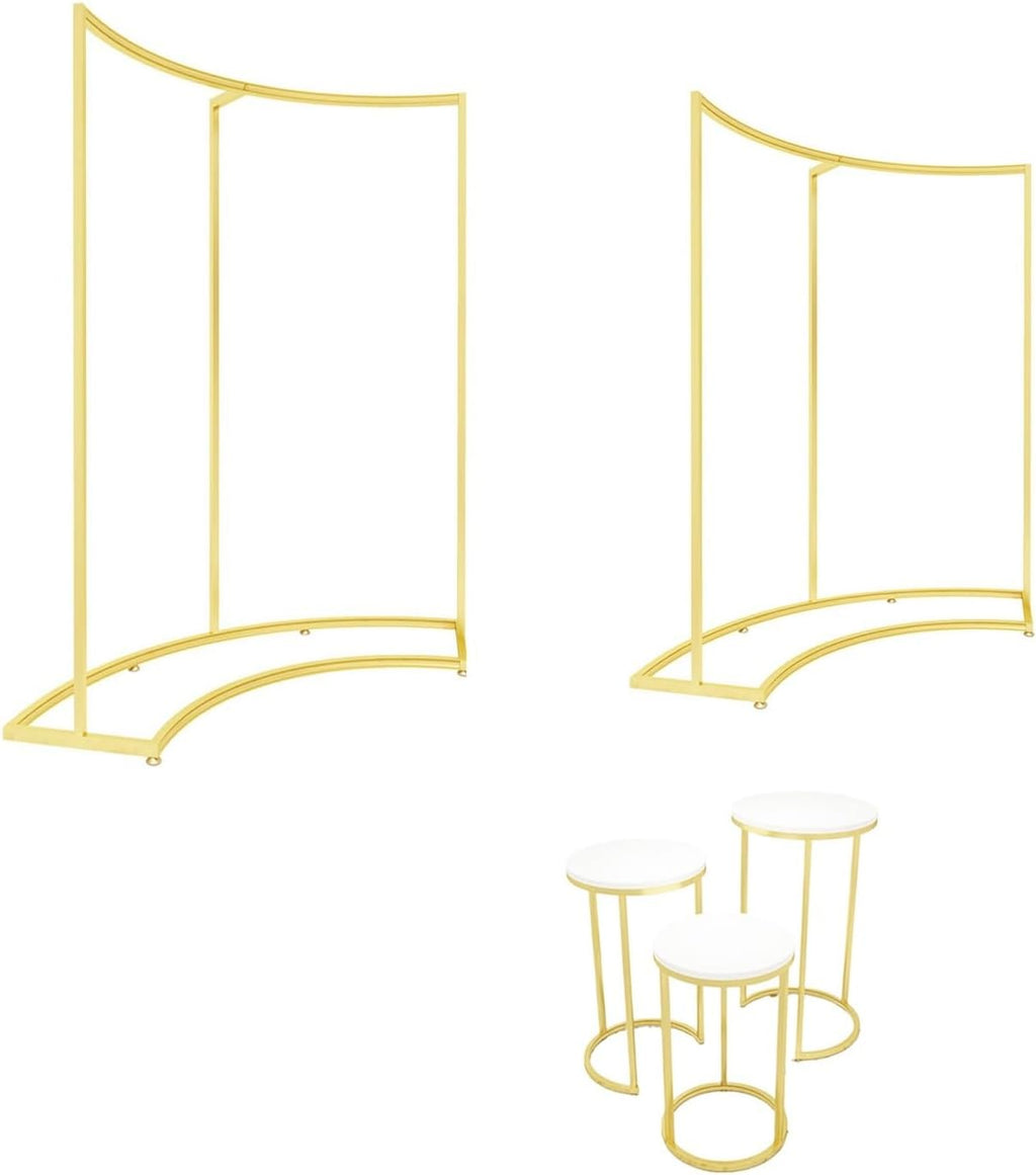 Clothing Rack Clothing StoreDisplay Shelf, Floor Standing Curved, Flow Table, High and Low Combination Hanging Rack Bedroom