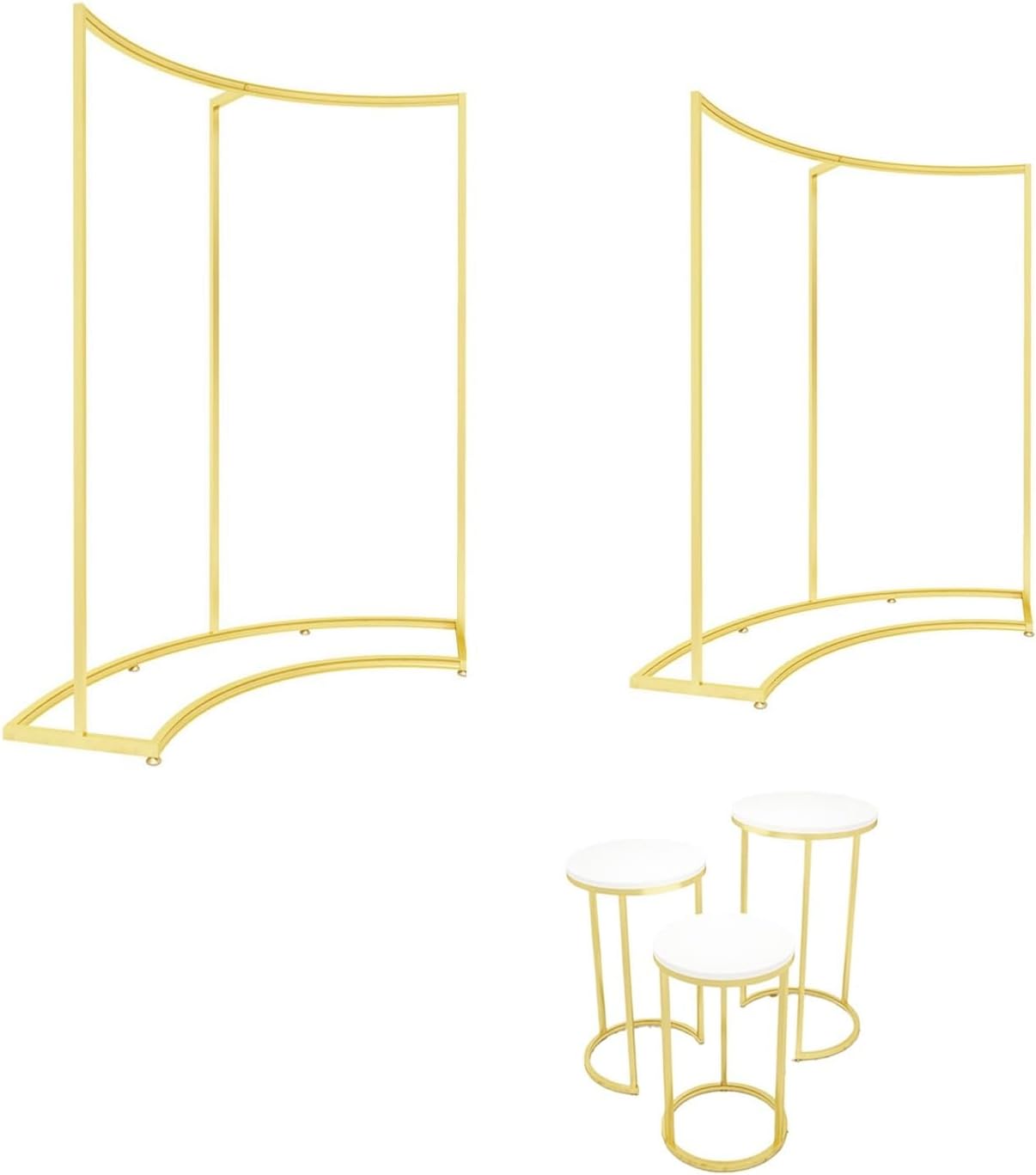 Clothing Rack Clothing StoreDisplay Shelf, Floor Standing Curved, Flow Table, High and Low Combination Hanging Rack Bedroom