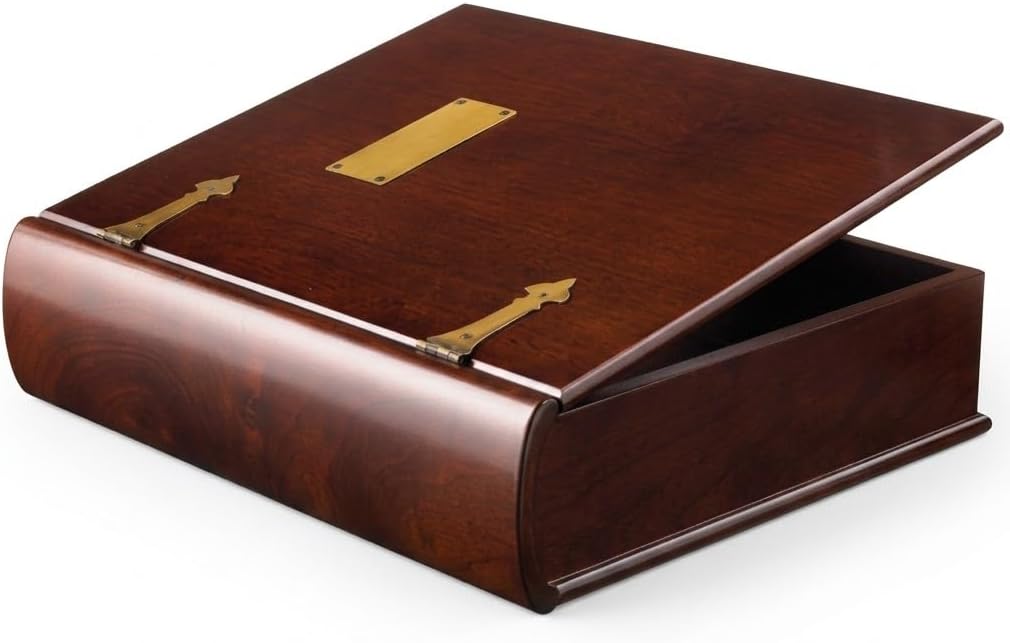 Arolly Large Premium Wood Memory Keepsakes Box - Treasure Decorative Storage Chest Organizer with Aesthetic Finish for Photos Jewelry Trinkets Collectible Mementos