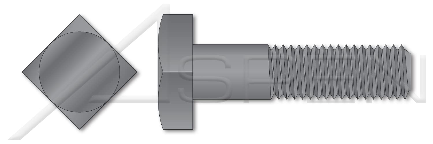 (1000 pcs) 1/4'-20 X 3, Machine Bolts, Square Head, Steel