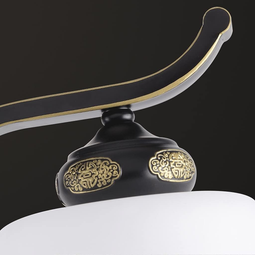 Standing lamp Vintage Floor Lamp 3 Pack Lamp Set of 2 Table Lamps&1 Floor Lamp Wrought Iron 3-Piece Lamps Set with Ceramic Lotus Leaf Design Tall Standing Pole Light