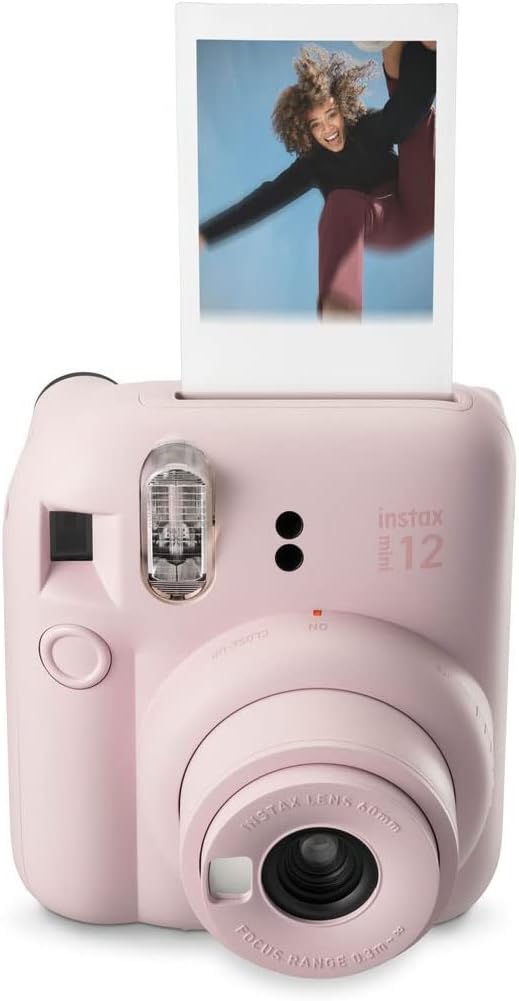 Fujifilm Instax Mini 12 Instant Camera with 40 Shot Film Pack - Blossom Pink